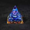 Resin Orgonite Pyramid Home Display Decorations G-PW0004-57B-1