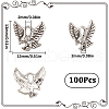 SUNNYCLUE 100Pcs Tibetan Style Alloy Charms FIND-SC0006-29-2