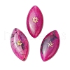 3Pcs 3 Styles Dyed Natural Brazilian Agate Cabochons PALLOY-JF04017-04-1