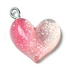 Gradient Color Transparent Resin Pendants RESI-A023-01D-1
