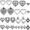 SUNNYCLUE 48Pcs 12 Style Tibetan Style Alloy Pendants Sets TIBEP-SC0002-64-1