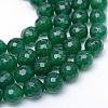 Natural White Jade Bead Strands G-R346-10mm-05-1