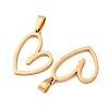 304 Stainless Steel Pendants STAS-D371-03G-2