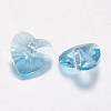 Faceted Glass Rhinestone Charms RGLA-F054-6x6-202-2