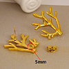 Elegant Ocean Coral 304 Stainless Steel Stud Earrings for Women IC8591-2-3
