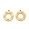 304 Stainless Steel Pendants STAS-A118-01F-G-1