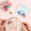  10Pcs Baking Painted Glass Bead Pendant Decoration HJEW-NB0001-48-2