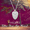 SHEGRACE Rhodium Plated 925 Sterling Silver Pendant Necklaces JN799A-2