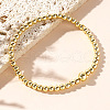 Luxury Brass Round Beads Stretch Bracelets for Men Women KL5990-2-1
