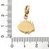 304 Stainless Steel Rhinestone Pendant Decoration STAS-L283-48G-4