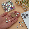 Glass Rhinestine Cabochons RGLA-FG0001-27-3
