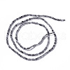 Natural Black Rutilated Quartz Beads Strands G-F596-25A-3mm-2