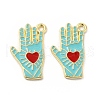 Alloy Enamel Pendants ENAM-J650-05G-06-3