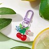 Fruit Resin & Acrylic Pendant Decorations HJEW-JM02987-02-2