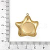 304 Stainless Steel Pendants STAS-B092-13G-3