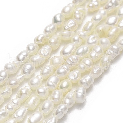 Natural Cultured Freshwater Pearl Beads Strands PEAR-J006-02A-1