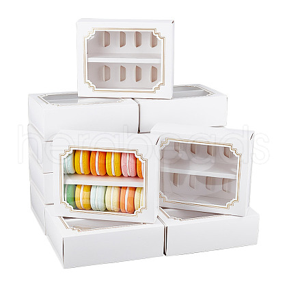 Cardboard Macaron Drawer Boxes CON-WH0086-132B-01-1
