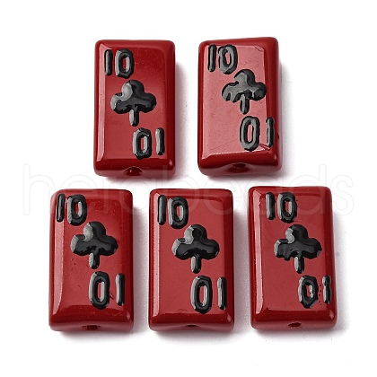 Handmade Lampwork Enamel Beads LAMP-Q045-07D-1