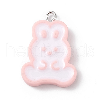 Opaque Resin Pendants RESI-D064-03P-06-1