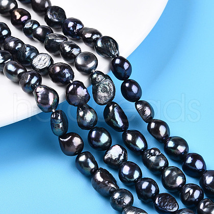 Natural Cultured Freshwater Pearl Beads Strands PEAR-N014-09A-05-1