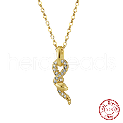925 Sterling Silver Cable Chain Necklaces STER-P065-14G-1