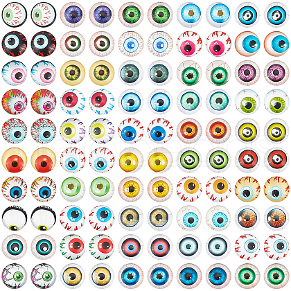   100Pcs Glass Cabochons GLAA-PH0001-79-1