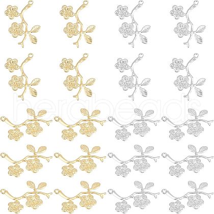 Unicraftale 40Pcs 2 Colors 304 Stainless Steel Pendants STAS-UN0035-32-1