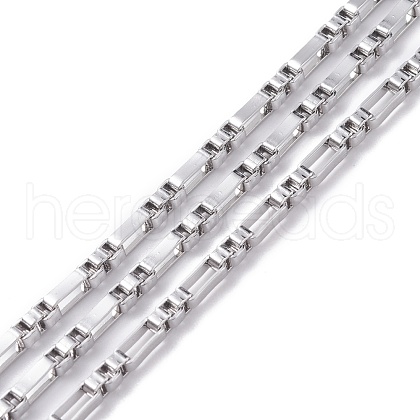 304 Stainless Steel Box Chains STAS-M295-08P-B-1