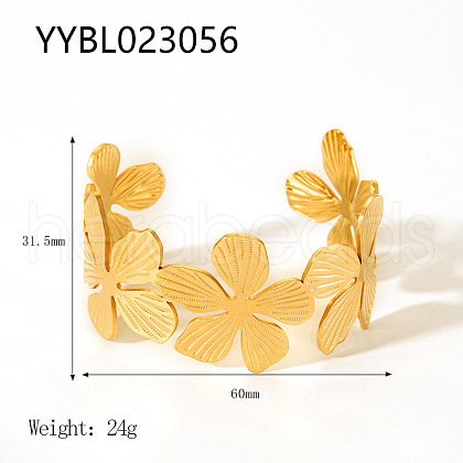 Stainless Steel Cuff Bangles for Women BS9100-7-1