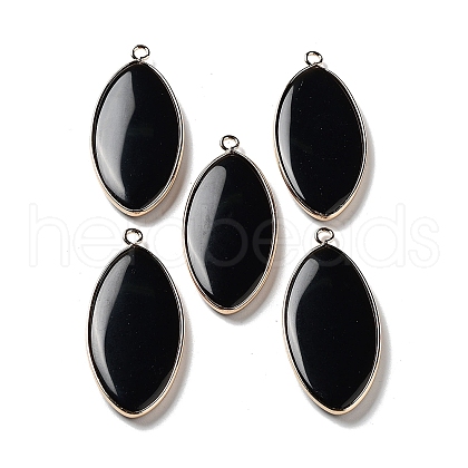 Natural Obsidian Pendants G-G063-03C-1