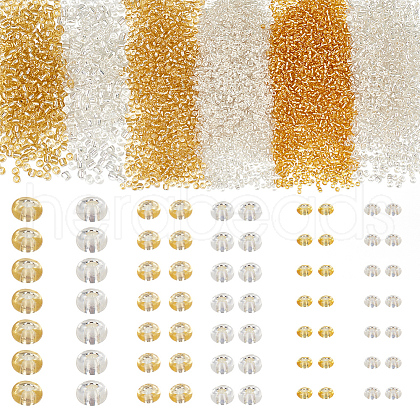 HOBBIESAY 6 Styles 4144 Pcs Glass Seed Beads SEED-HY0001-19-1