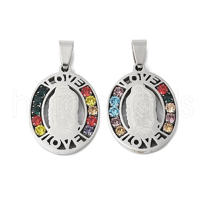 201 Stainless Steel Pendants STAS-V005-04P-1
