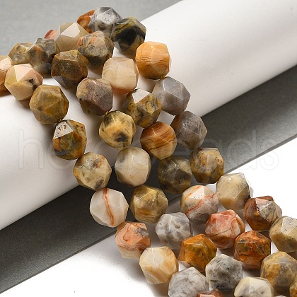 Natural Crazy Agate Beads Strands G-K382-A18-03-1