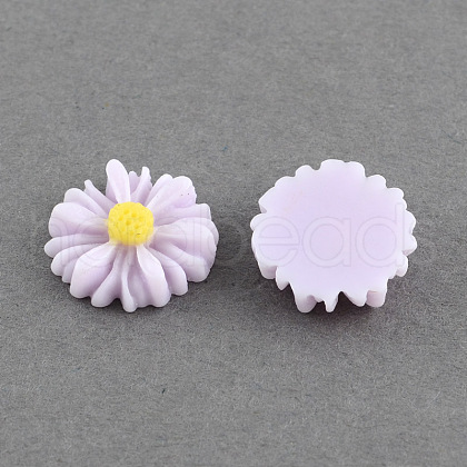 Flatback Hair & Costume Accessories Ornaments Resin Flower Daisy Cabochons CRES-Q101-03-1