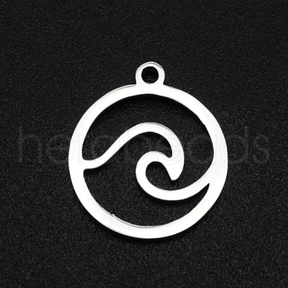 Non-Tarnish 201 Stainless Steel Charms STAS-N090-LA002-1