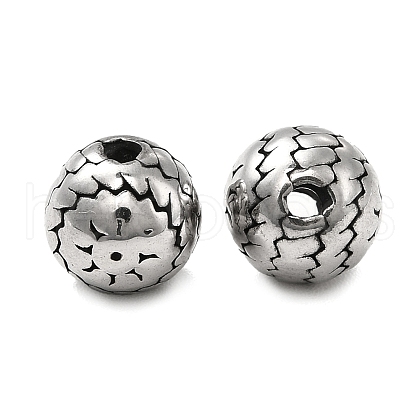 304 Stainless Steel Beads STAS-B035-11AS-1
