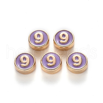 Alloy Enamel Beads ENAM-R055-04-09-RS-1