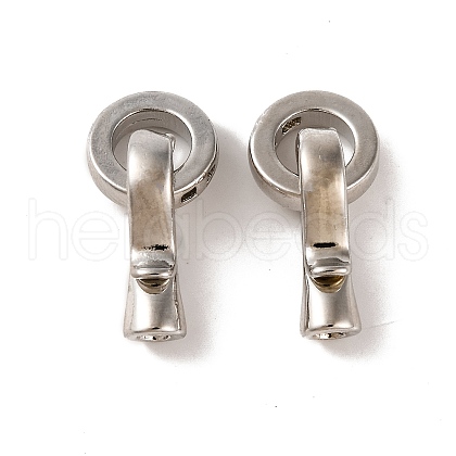 Brass Fold Over Clasps KK-U016-10P-1