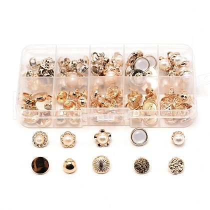 1-Hole Plastic Buttons BUTT-WH0017-24-1