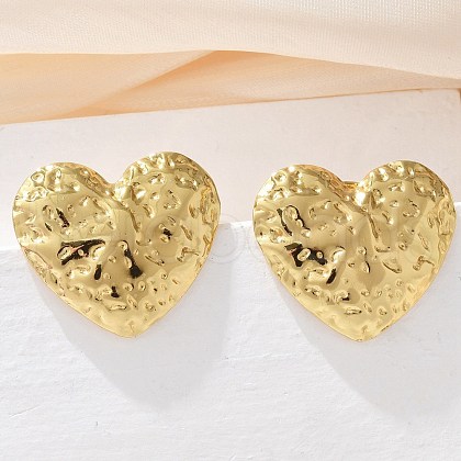 304 Stainless Steel Stud Earrings for Women EJEW-U047-06G-1