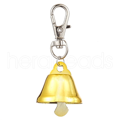 Iron Bell Pendant Decoration HJEW-JM02491-03-1
