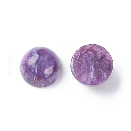 Natural Charoite Cabochons G-E557-08A-1