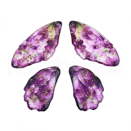 Transparent Epoxy Resin Pendants RESI-T057-30E-1