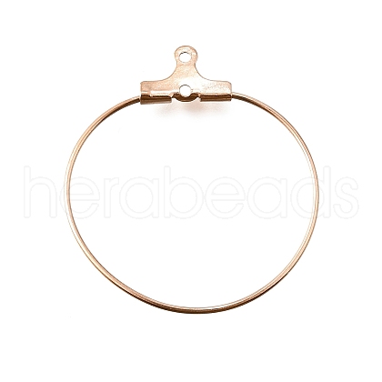 304 Stainless Steel Pendants STAS-T031-20-25mm-RG-1