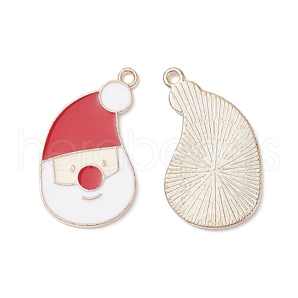 Christmas Alloy Enamel Pendants ENAM-O053-02KCG-1