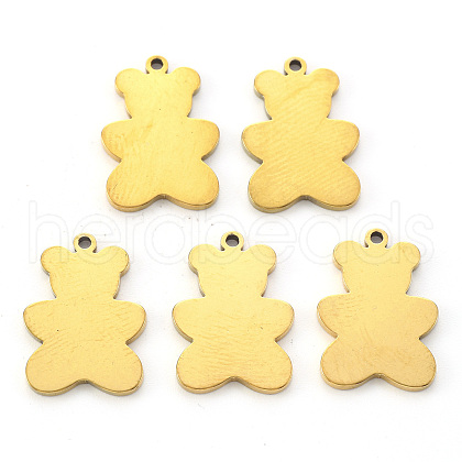 PVD Vacuum Plating 304 Stainless Steel Pendants STAS-N092-15G-1