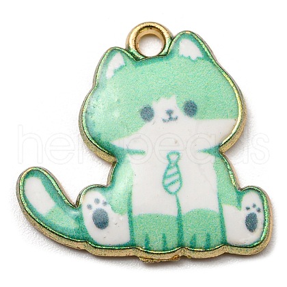 Printed Alloy Pendants ENAM-L042-04G-05-1