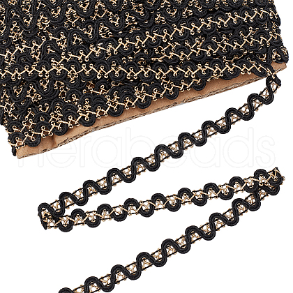   Two Tone Metallic Polyester Lace Trim OCOR-PH0001-92A-1
