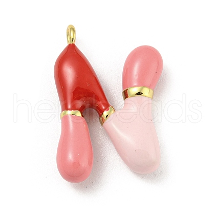 Brass Enamel Pendants X-KK-E093-03G-N-1