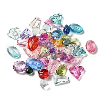Transparent Acrylic Beads MACR-K359-05-1